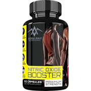 Alpha Male Nitric Oxide Booster - Puissant booster à loxyde nitrique de 1600 mg et stimulant musculaire pour la force, lénergie, la circulation sanguine, la performance et lenduran
