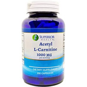 Acetyl L-carnitine supplement 1000mg per serving 200 capsules (ALCAR) 100 servings